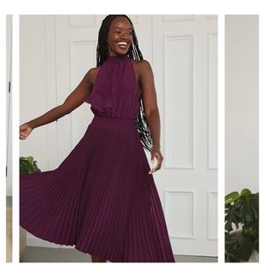 RW&CO Purple Pleated Dress - Never Been Worn